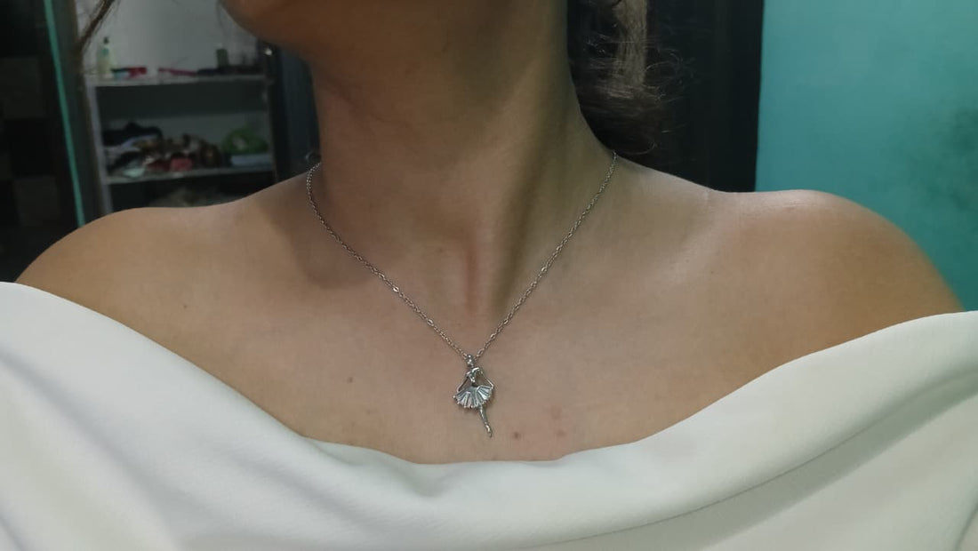 Graceful Ballerina Pendant Necklace