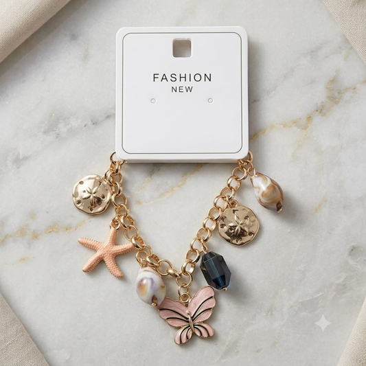 Ocean Bloom Charm Bracelet sku 1126