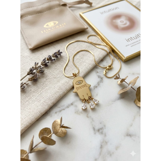 Divine Hamsa Protection Necklace sku 2210