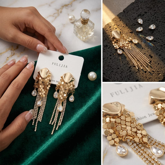 Felicia Cascade Chandelier Earrings SKU 3308